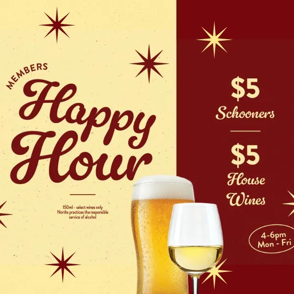MEMBERS HAPPY HOUR