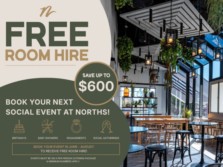 Free Room Hire on Social Events - 
