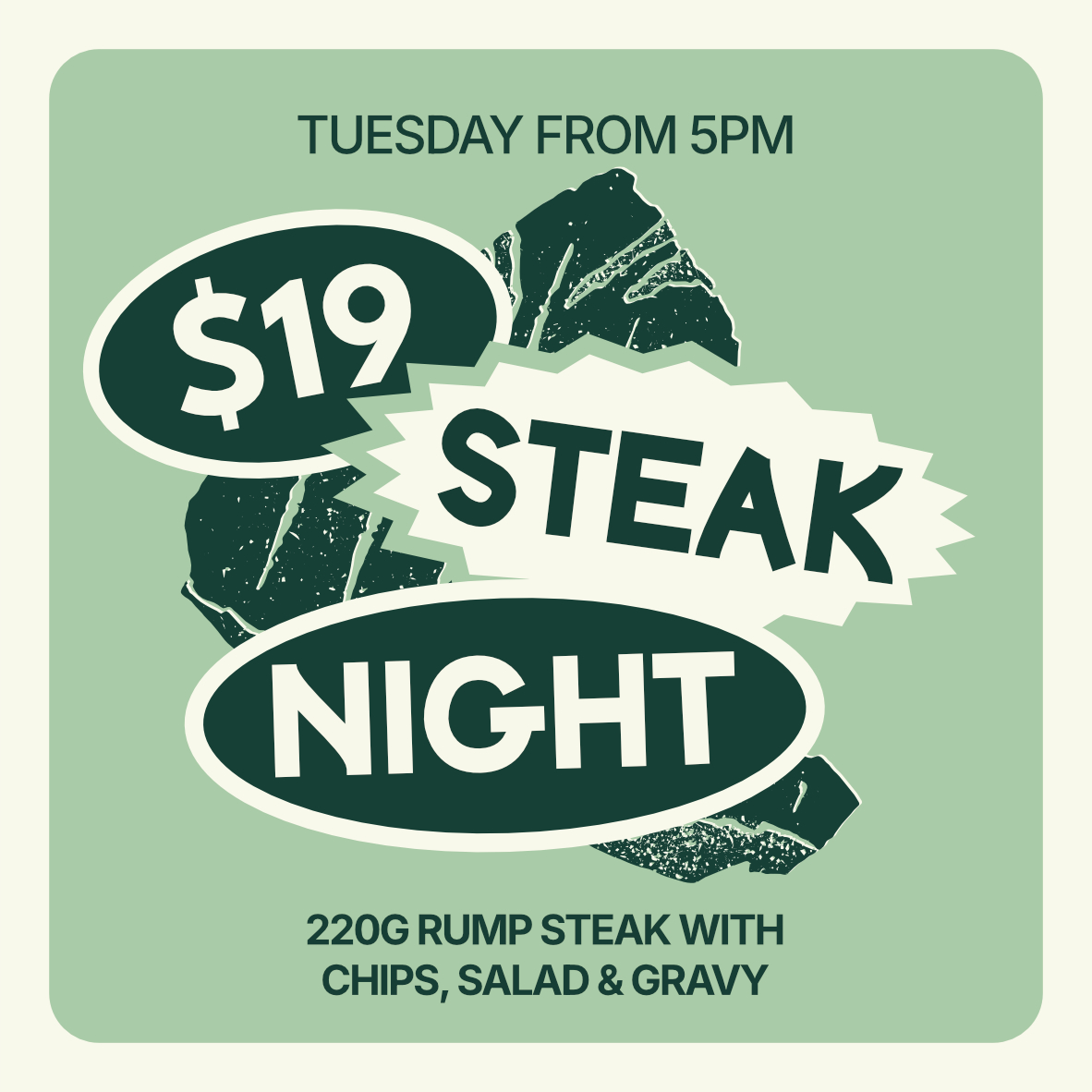 $19 STEAK NIGHT